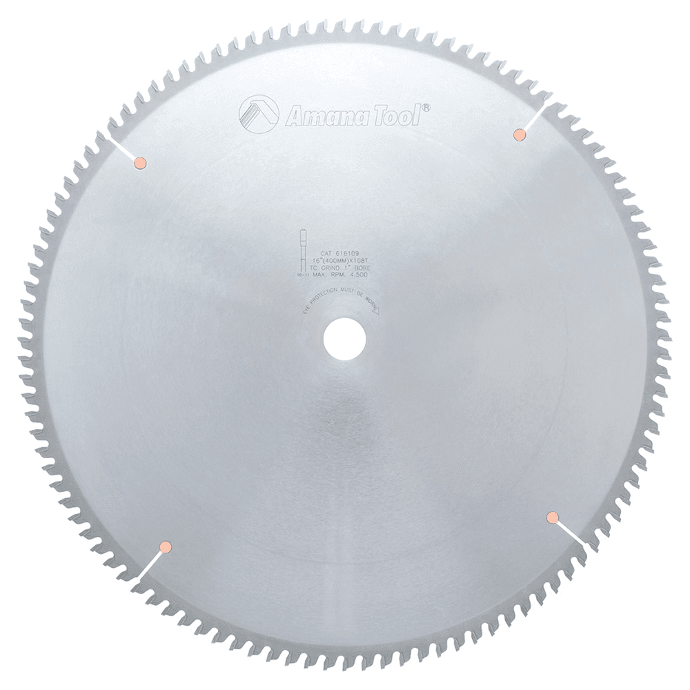 16" x 108 Teeth Swirl-Free Cut Solid Surface Saw Blade - Main Image
