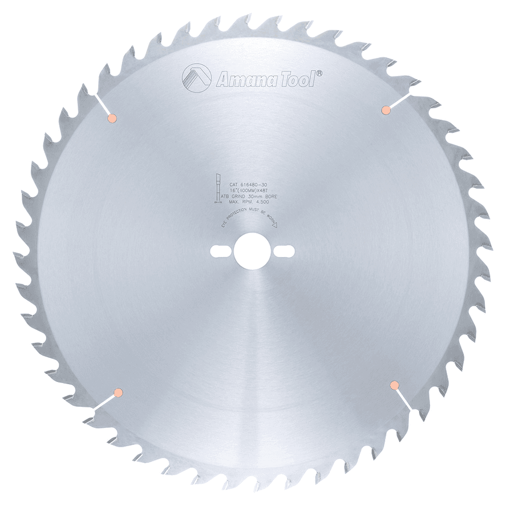 16" x 48 Teeth Ripping/Cross-Cut General Purpose Saw Blade, 30mm Bore - Main Image