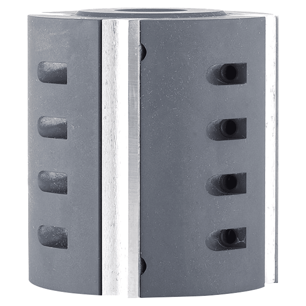 130mm Long x 125mm Dia x 1-1/4" Bore Planer/Moulder Head 4-Wing with MD HSS Knives Main - Image