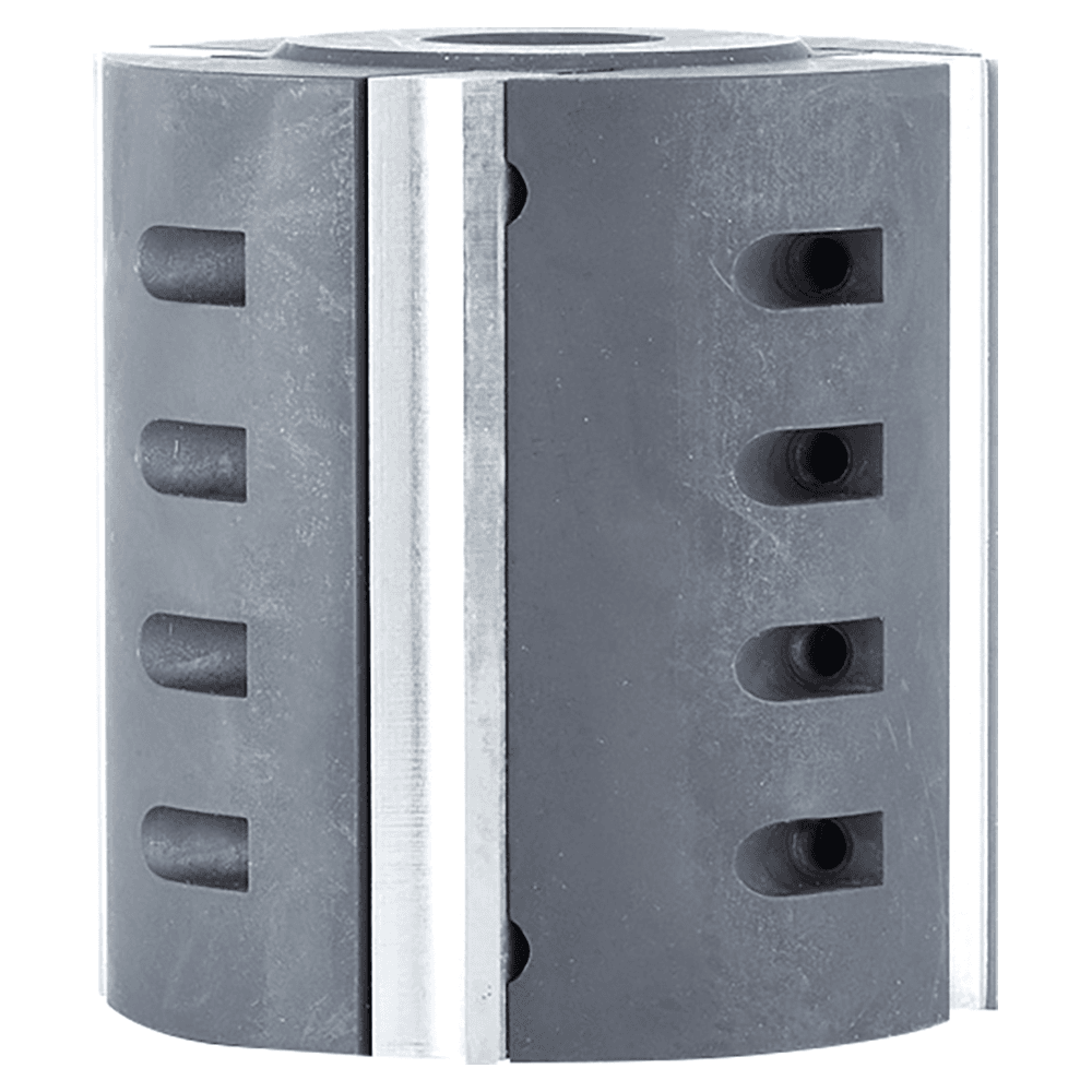 130mm Long x 125mm Dia x 30mm Bore Planer/Moulder Head 4-Wing with MD HSS Knives Main - Image