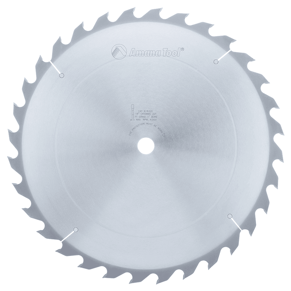 18" x 32 Teeth Standard Ripping Saw Blade - Main Image