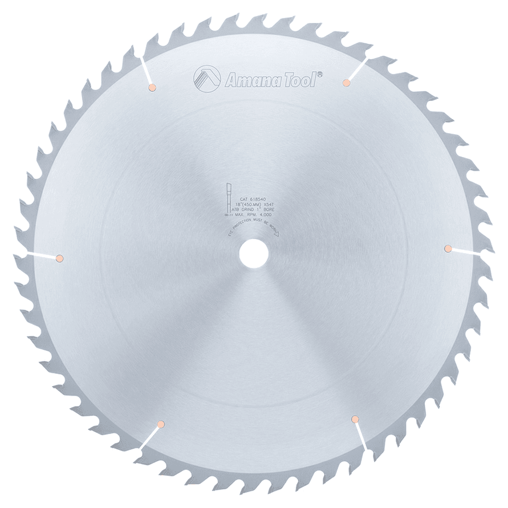 18" x 54 Teeth Ripping/Cross-Cut General Purpose Saw Blade - Main Image