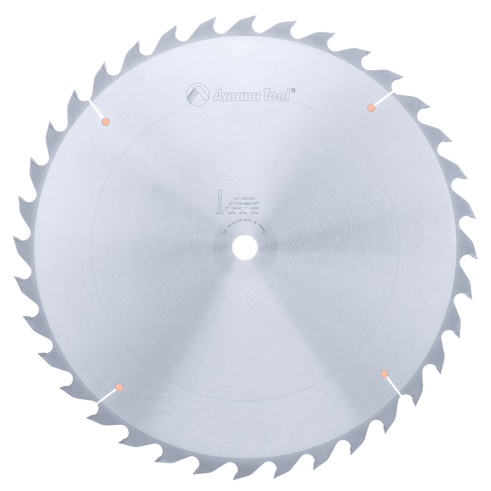 20" x 36 Teeth Standard Ripping Saw Blade - Main Image