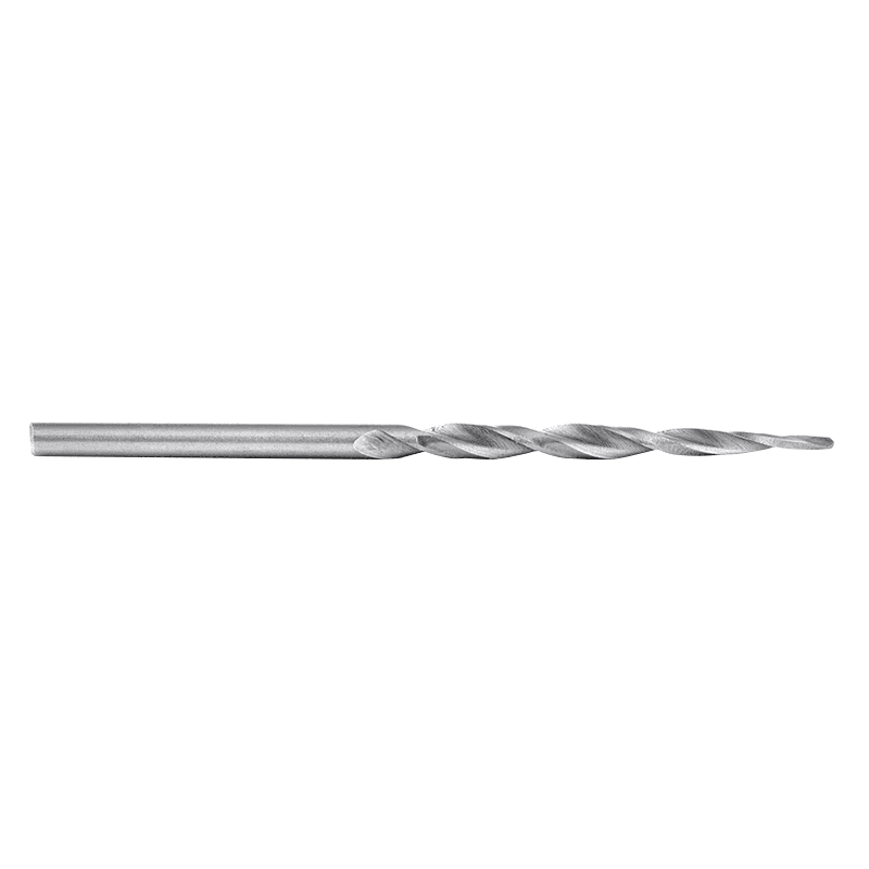 Amana 1/8 inch high-speed steel taper point drill bit with 1/8 inch shank.