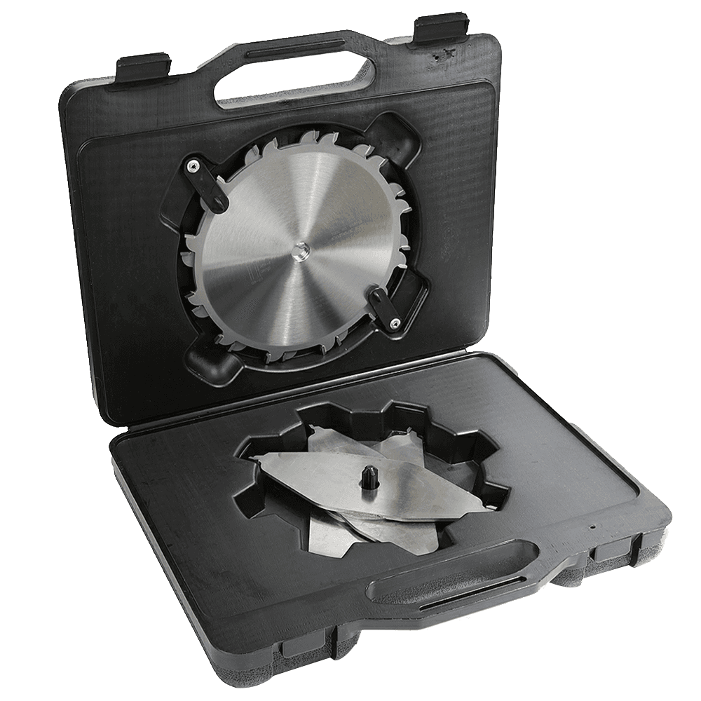 8" Dia x 12 Teeth Dado Set with Three 2-Wing Chippers Alt 2 - Image