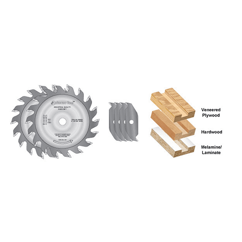 8" x 24 Teeth Dado Set with Five 2-Wing Chipper - Alt Image 2