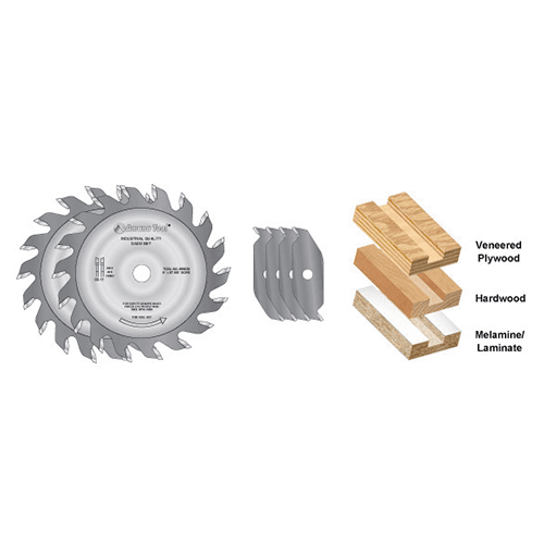 8" x 46 Teeth Dado Set with Five 2-Wing Chipper - Alt Image 2