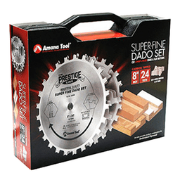 Prestige 8" x 24 Teeth Dado Saw Blade Set with Six 4-Wing Chippers - Main Image