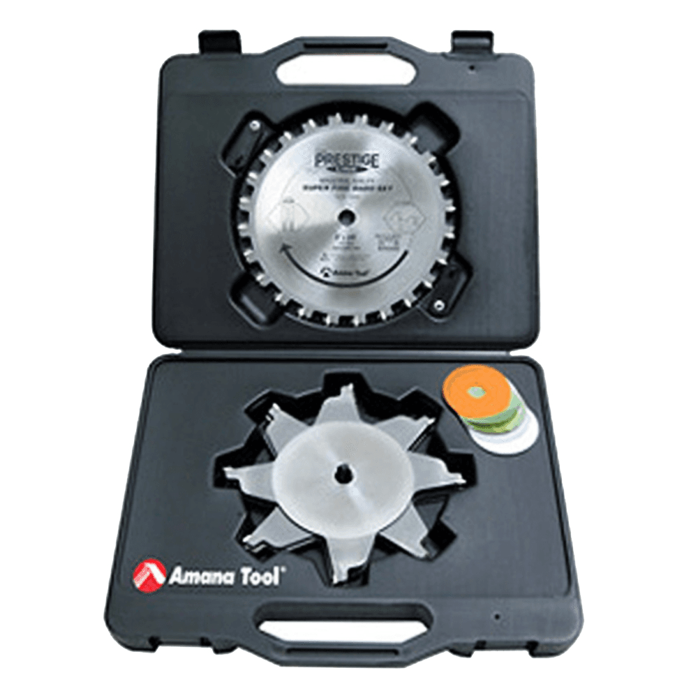 8" x 24 Teeth Dado Set with 4-Wing Six Chipper, 5/8" Bore - Alt Image 2