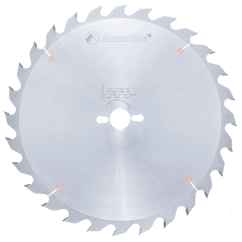 14" x 28 Teeth Heavy-Duty Ripping Saw Blade, 30mm Bore - Main Image