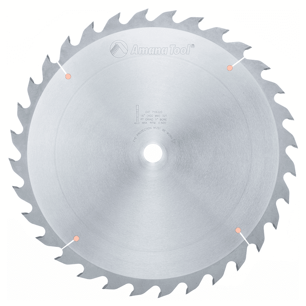 16" x 32 Teeth Heavy-Duty Ripping Saw Blade - Main Image