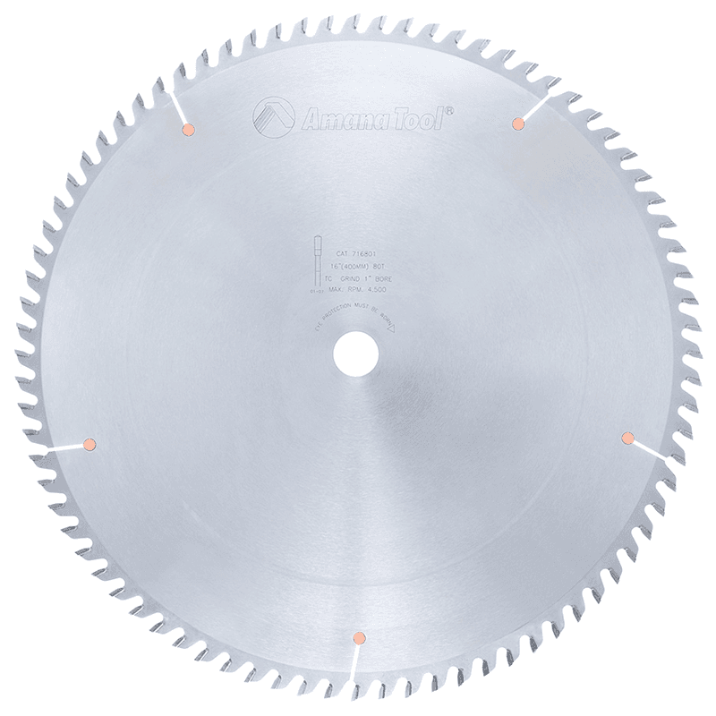 16" x 80 Teeth Heavy-Duty Cross-Cut/Cut-Off Saw Blade - Main Image