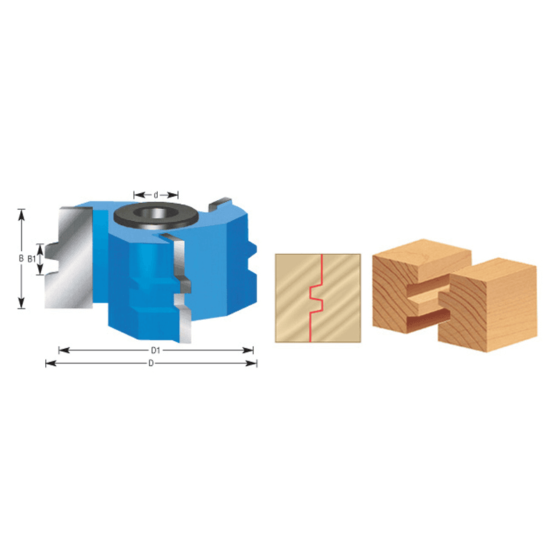 2-5/8" 3-Wing Glue Joint Cutter - Alt Image 2