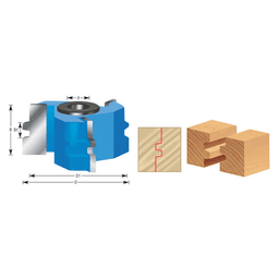 2-5/8" 3-Wing Glue Joint Cutter - Alt Image 2