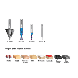 4-Piece Matt's CNC Starter Pack Router Bit - Alt Image 2