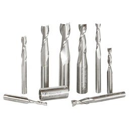 8-Piece Up-Cut CNC Spiral Router Bit Set - Main Image