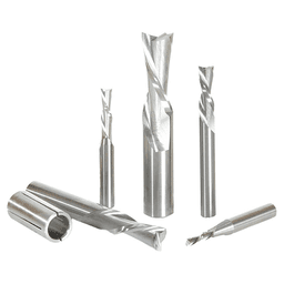 5-Piece Down-Cut Spiral Router Bit Set - Main Image