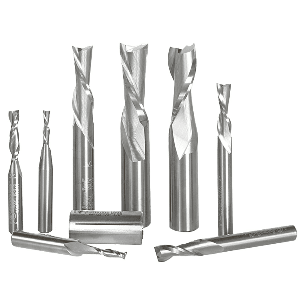 8-Piece Up/Down-Cut CNC Spiral Router Bit Set - Main Image