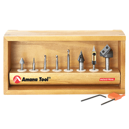8-Piece CNC Signmaking Starter Router Bit Collection - Alt Image 1