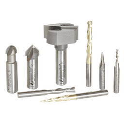 8-Piece Signmaking Starter Router Bit Collection - Alt Image 1