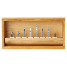 8-Piece CNC General-Purpose Router Bit Collection, 1/4" Shank - Alt Image 1