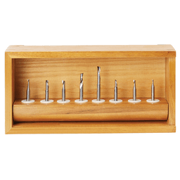 8-Piece CNC 'O' Flute Aluminum Cutting Spiral Router Bit Collection, 1/4" Shank - Alt Image 1