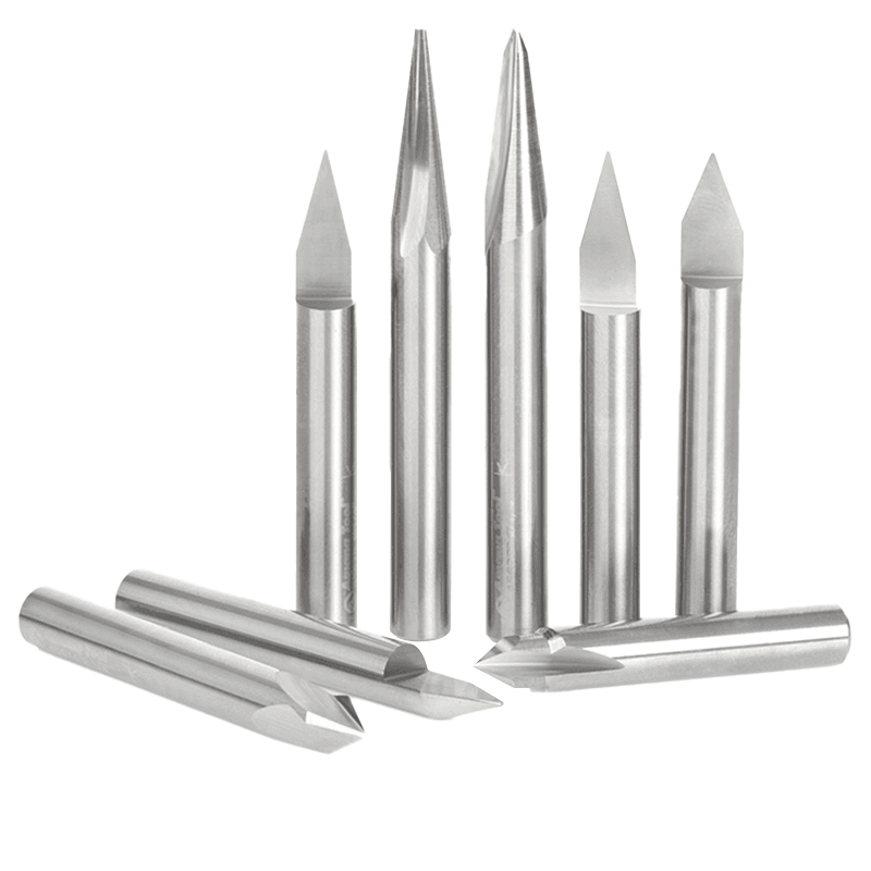 8-Piece CNC Signmaking/Engraving Router Bit, 1/4" Shank - Main Image