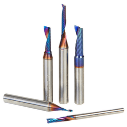 5-Piece Spektra Plastic Cutting 'O' Flute CNC Spiral Router Bit Set - Main Image