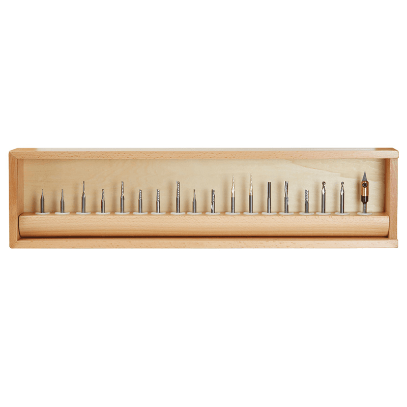 18-Piece Plastic Cutting Advanced Router Bit Collection, 1/4" Shank - Alt Image 1
