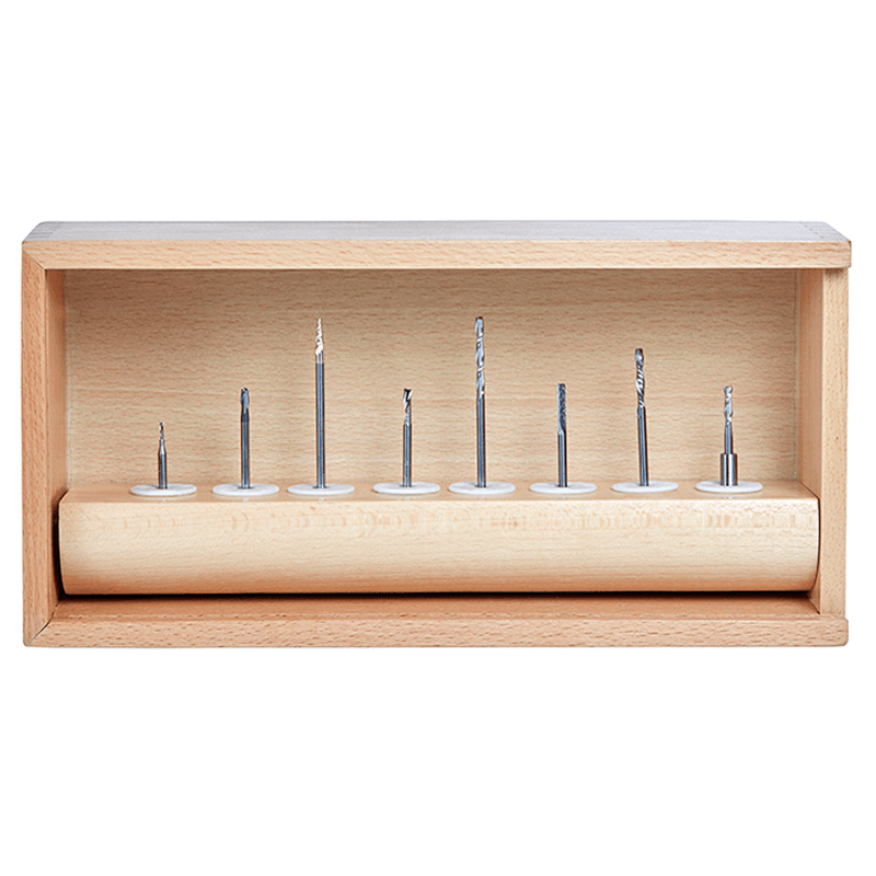 8-Piece CNC Specialty Multi-Material Router Bit Collection, 1/8" Shank - Alt Image 1