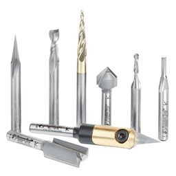 8-Piece CNC Artist Signmaking Starter Router Bit Collection, 1/4" Shank - Alt Image 1