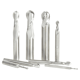 8-Piece Up-Cut Spiral Ball Nose Router Bit Collection - Main Image