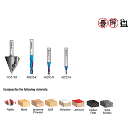 4-Piece Matt's CNC Starter Pack II, 1/4" Shank Alt 2 - Image