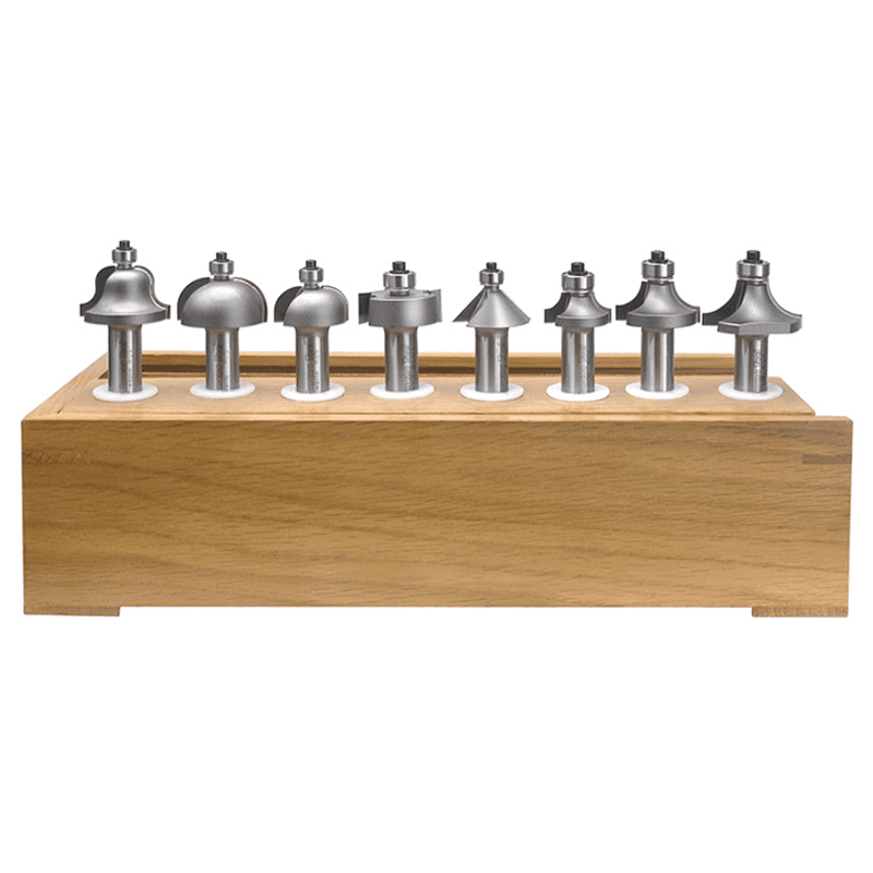 8-Piece Profile Router Bit Set, 1/2" Shank - Main Image