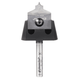 AMS-214 4-Piece Tru Point Roundover Insert CNC System Router Bit, Set, 1/4" Inch Shank Alt 2 - Image
