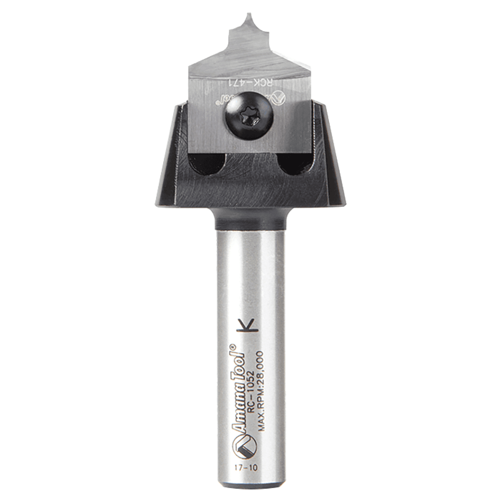 AMS-216 4-Piece Tru Point Roundover Insert CNC System Router Bit, Set, 1/2" Inch Shank Alt 2 - Image