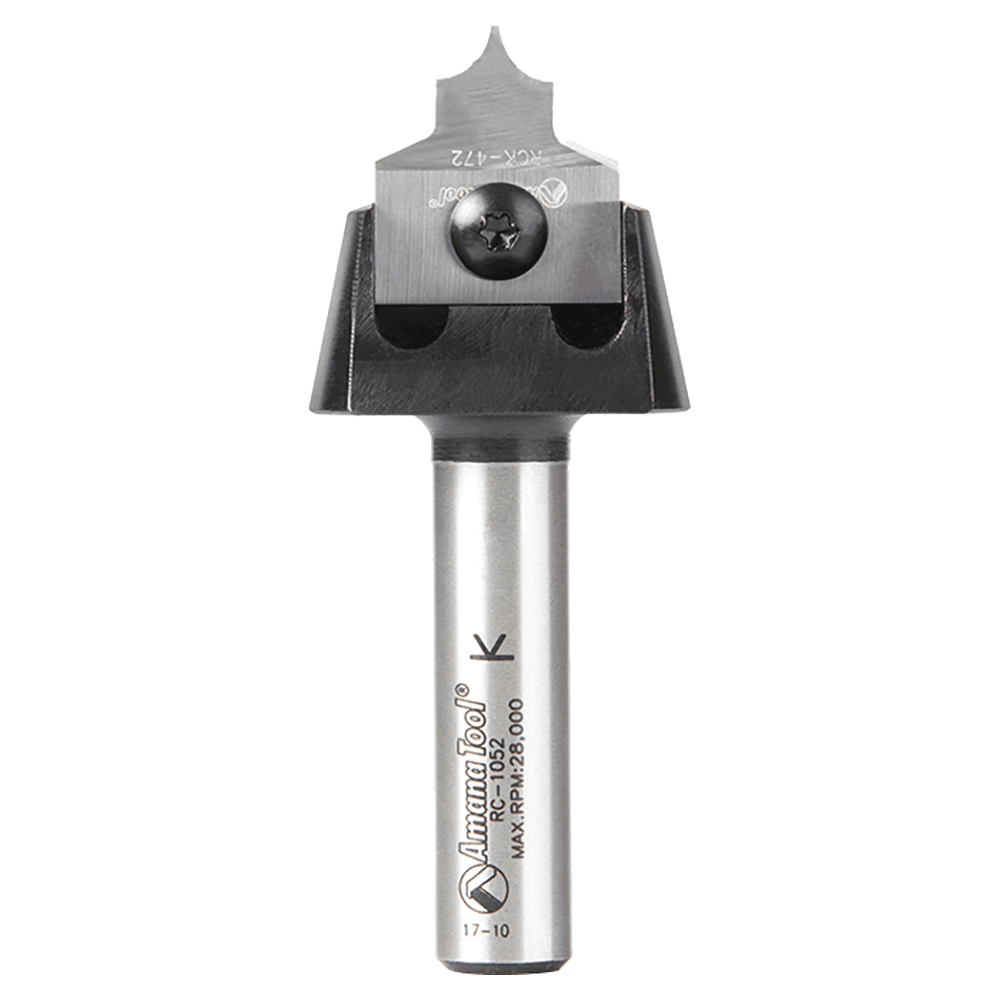 AMS-216 4-Piece Tru Point Roundover Insert CNC System Router Bit, Set, 1/2" Inch Shank Alt 3 - Image