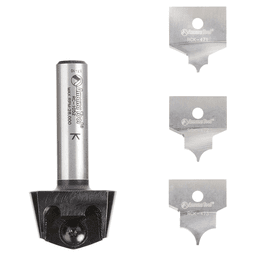 AMS-216 4-Piece Tru Point Roundover Insert CNC System Router Bit, Set, 1/2" Inch Shank Main - Image