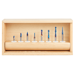 8-Piece CNC Spektra General Purpose III Router Bit Set, 1/4" Shank - Alt Image 1