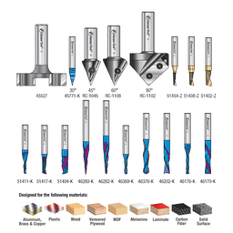 18-Piece CNC Ultimate Signmaking Router Bit Collection - Alt Image 2