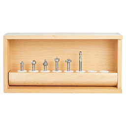 6-Pieces CNC Lettering Router Bit Set, 1/4" Shank Alt 1 - Image