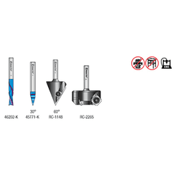 4-Piece CNC Starter Pack, 1/4" Shank Alt 2 - Image