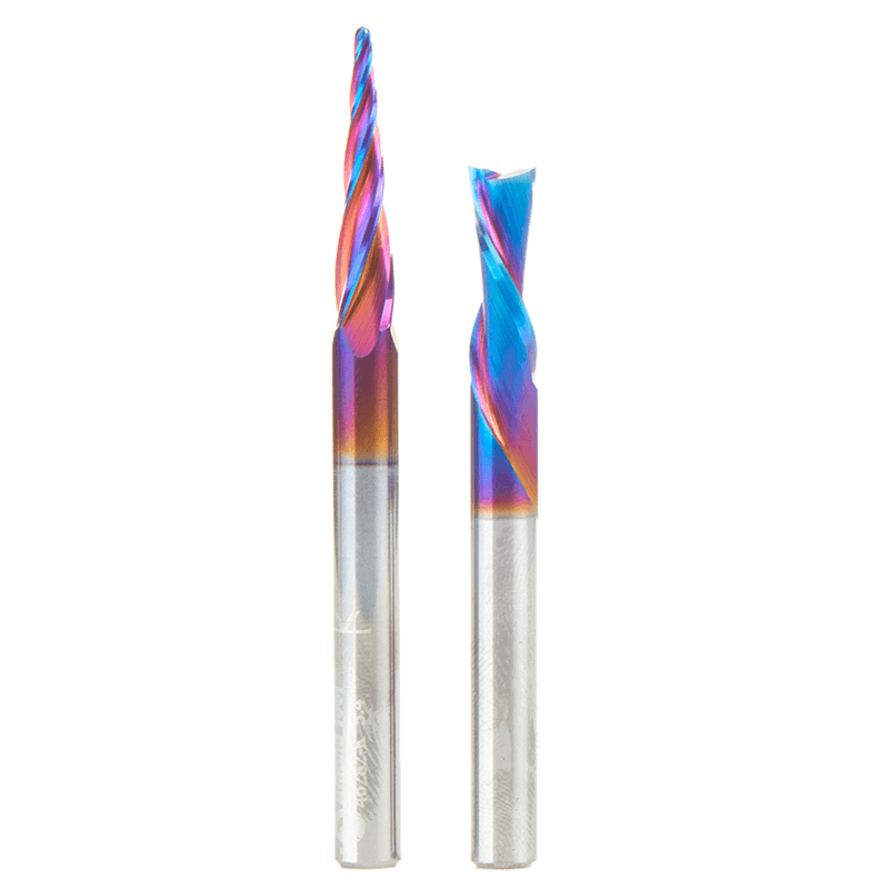 2-Piece CNC Spektra Signmaking Router Bit Pack III, 1/4" Shank - Main Image