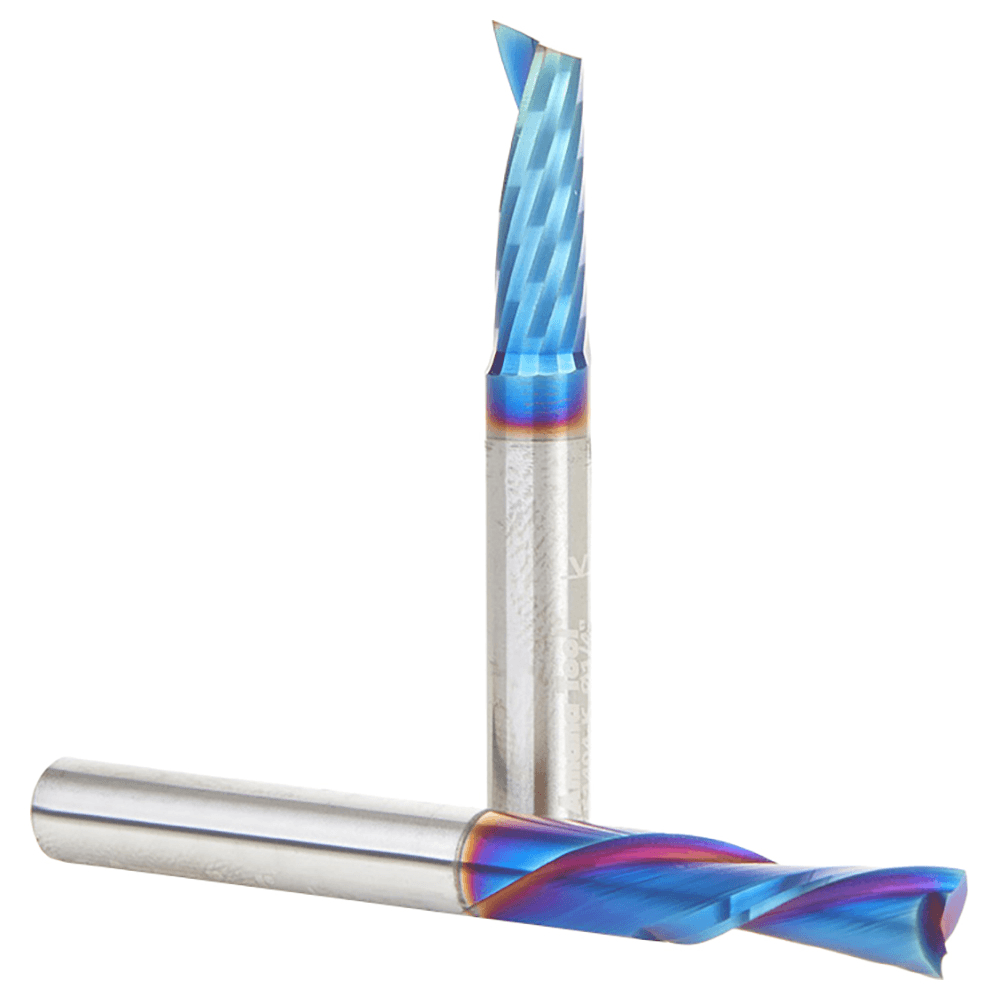 AMS-242-K 2-Piece CNC Spektra Extreme Tool Life Coated Signmaking Router Bit, Pack IV, 1/4" Shank Alt 2 - Image