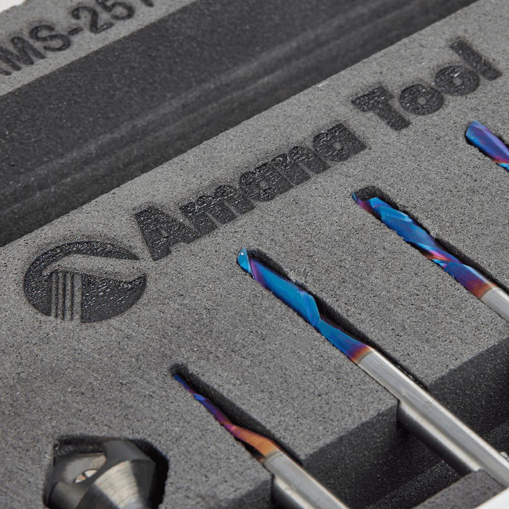 8-Piece CNC General Purpose Router Bit Set, 1/4" Shank Alt 3 - Image