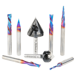 8-Piece CNC General Purpose Router Bit Set, 1/4" Shank Main - Image