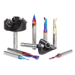 8-Piece CNC Advanced Master Router Bit Collection, 1/4" Shank - Main Image