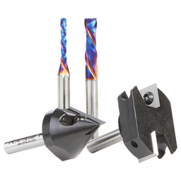 AMS-269 General Purpose CNC Router Bit, Set, 1/4" Shank(4/Piece) Alt 2 - Image