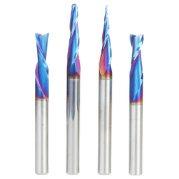 4-Pieces CNC General Purpose, 1/4" Shank Alt 1 - Image