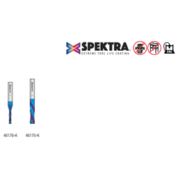 AMS-273-K 2-Piece Solid Carbide Spektra Extreme Tool Life Coated Compression Spiral Bit, CNC Pack, 1/4" Shank Alt 1 - Image
